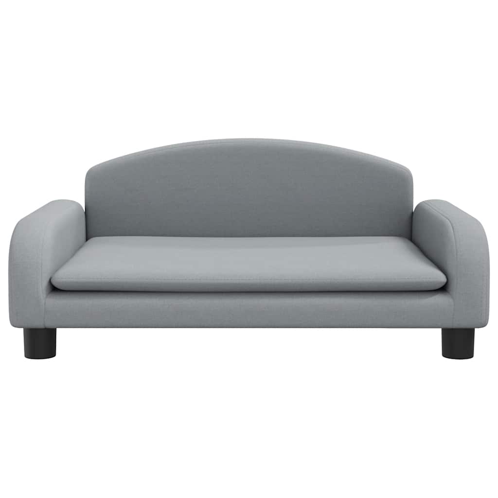 Divano per Bambini Grigio Chiaro 70x45x30 cm in Tessuto | homemem39