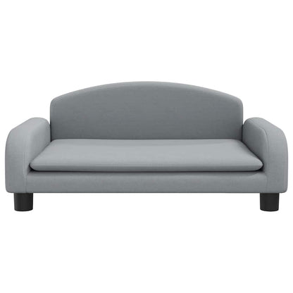 Divano per Bambini Grigio Chiaro 70x45x30 cm in Tessuto | homemem39