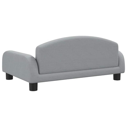Divano per Bambini Grigio Chiaro 70x45x30 cm in Tessuto | homemem39