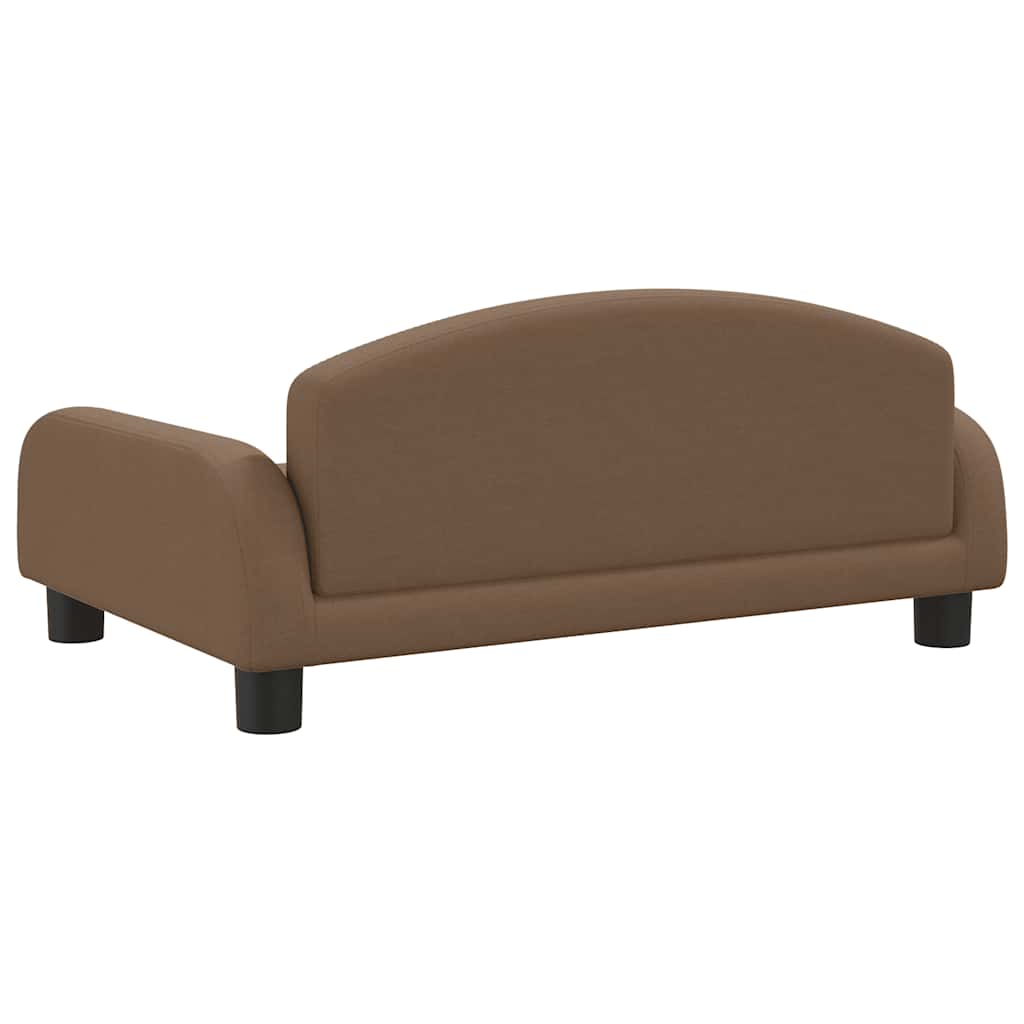 Divano per Bambini Marrone 70x45x30 cm in Tessuto | homemem39