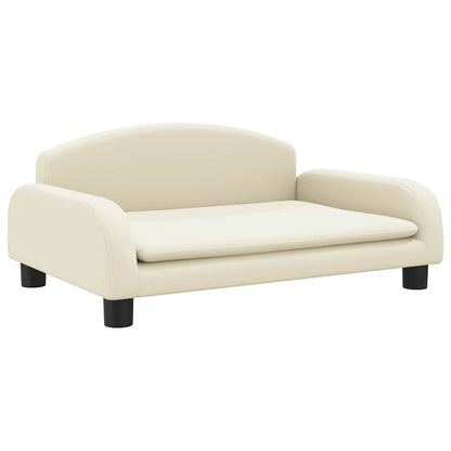 Divano per Bambini Crema 70x45x30 cm in Similpelle