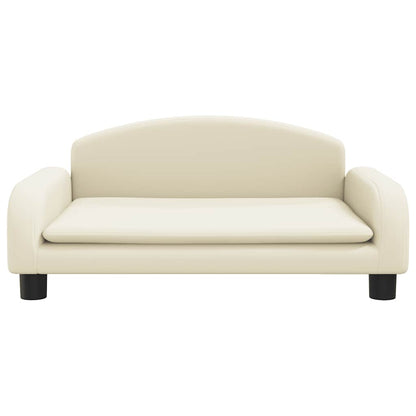 Divano per Bambini Crema 70x45x30 cm in Similpelle | homemem39