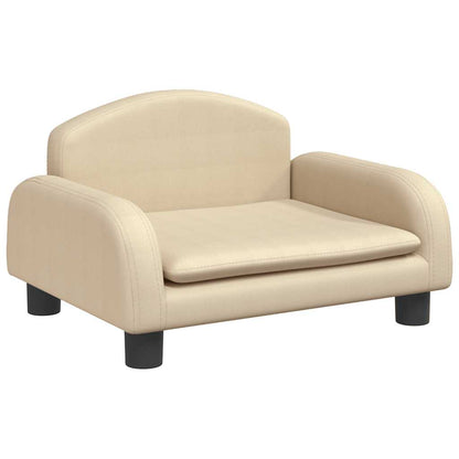 Divano per Bambini Crema 50x40x30 cm in Tessuto | homemem39