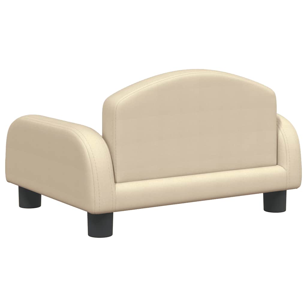 Divano per Bambini Crema 50x40x30 cm in Tessuto | homemem39