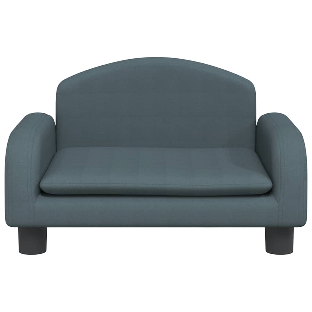 Divano per Bambini Grigio Scuro 50x40x30 cm in Tessuto | homemem39