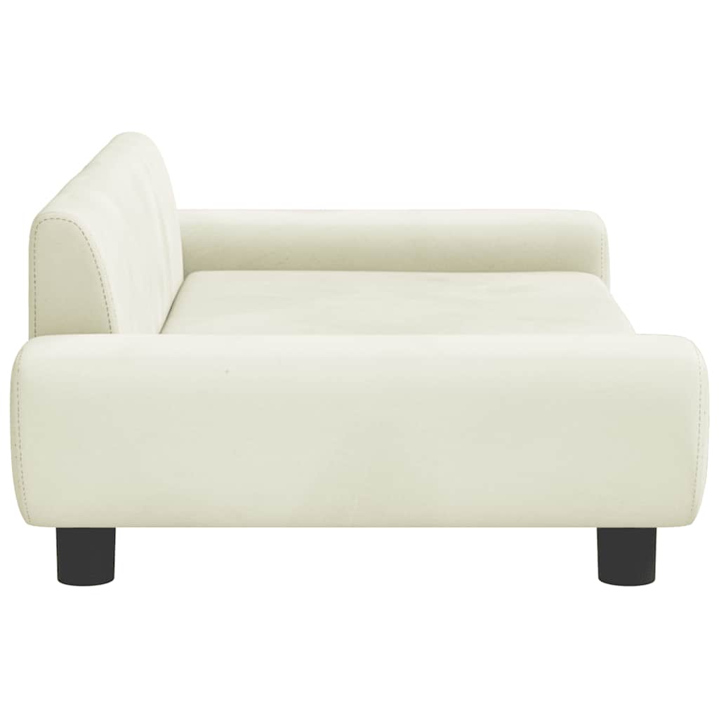 Divano per Bambini Crema 100x54x33 cm in Velluto | homemem39