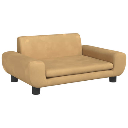 Divano per Bambini Marrone 70x45x33 cm in Velluto