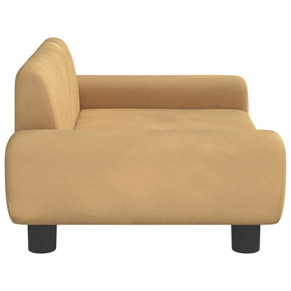 Divano per Bambini Marrone 70x45x33 cm in Velluto