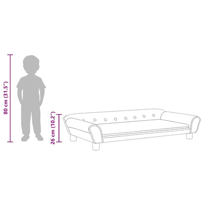 Divano per Bambini Rosa 100x50x26 cm in Velluto | homemem39