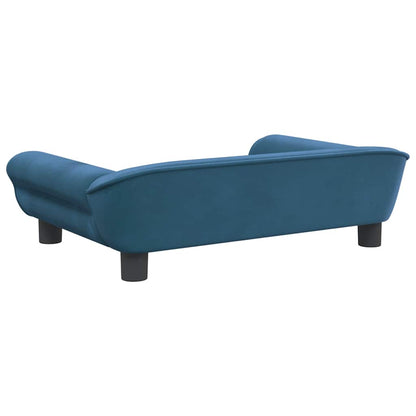 Divano per Bambini Blu 70x45x26 cm in Velluto