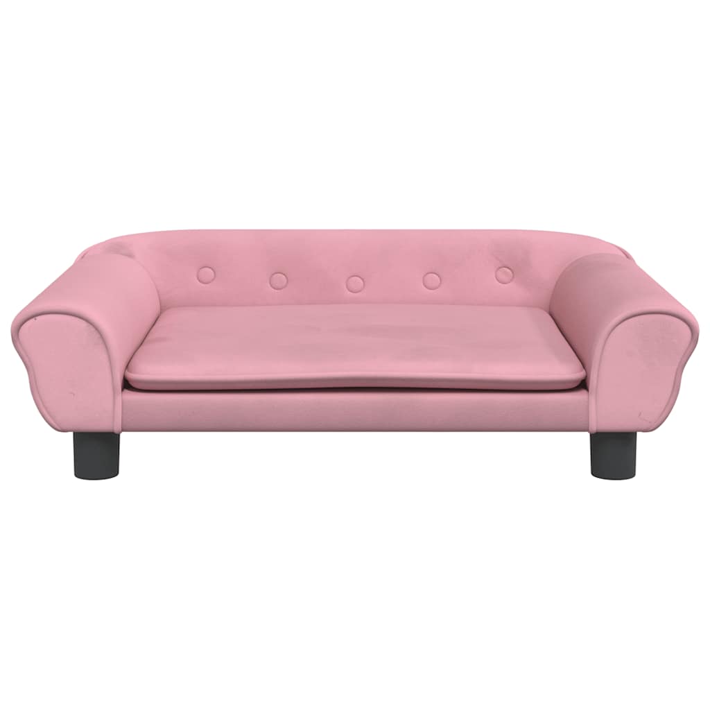 Divano per Bambini Rosa 70x45x26 cm in Velluto | homemem39