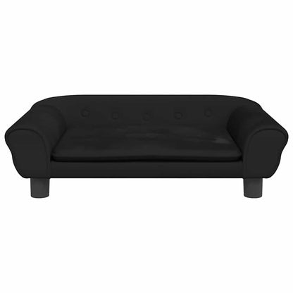 Divano per Bambini Nero 70x45x26 cm in Velluto | homemem39