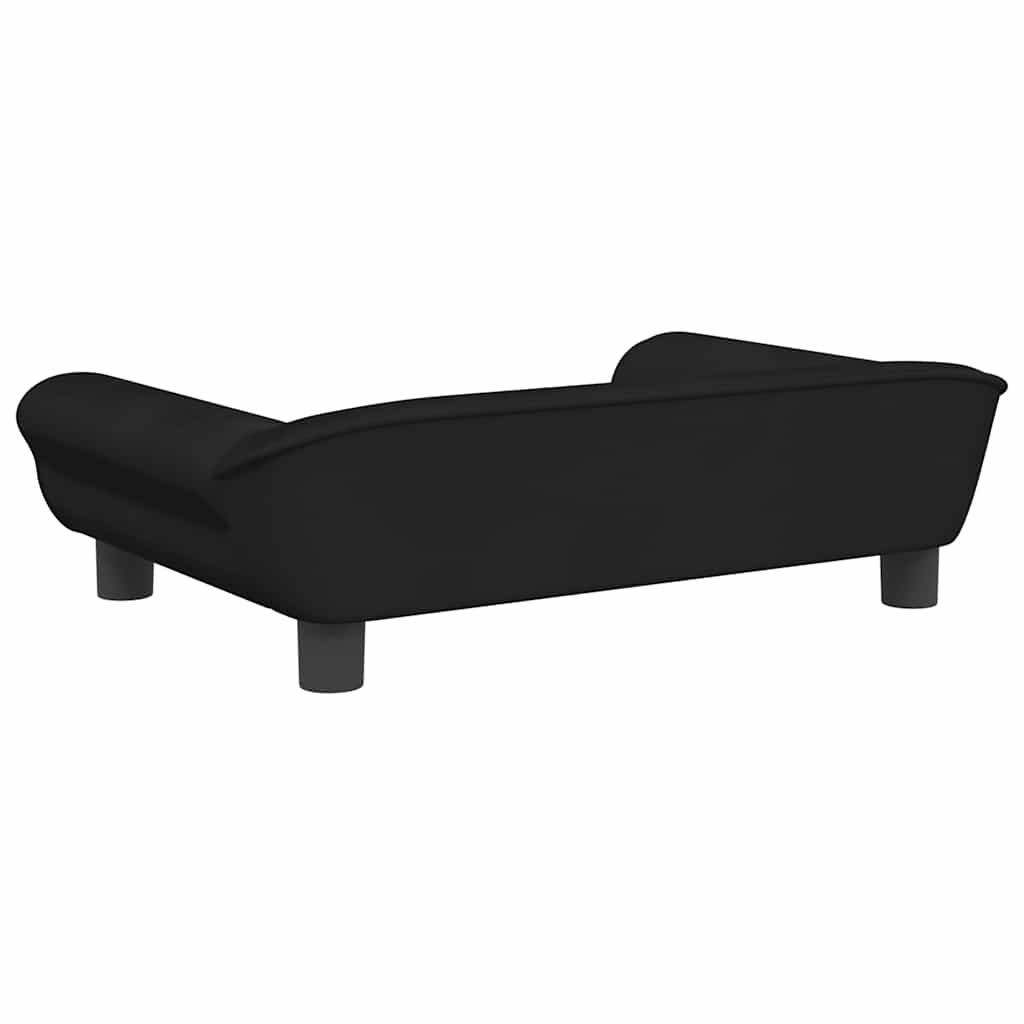 Divano per Bambini Nero 70x45x26 cm in Velluto | homemem39