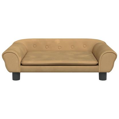 Divano per Bambini Marrone 70x45x26 cm in Velluto | homemem39