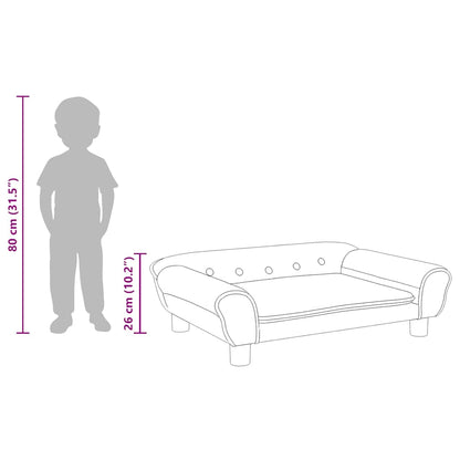 Divano per Bambini Marrone 70x45x26 cm in Velluto | homemem39
