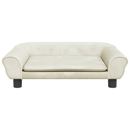 Divano per Bambini Crema 70x45x26 cm in Velluto