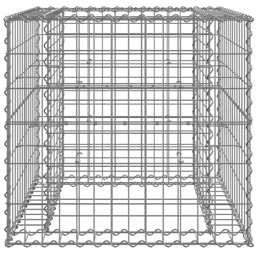 Cesto Gabbione Argento 70x70x65 cm Ferro Zincato