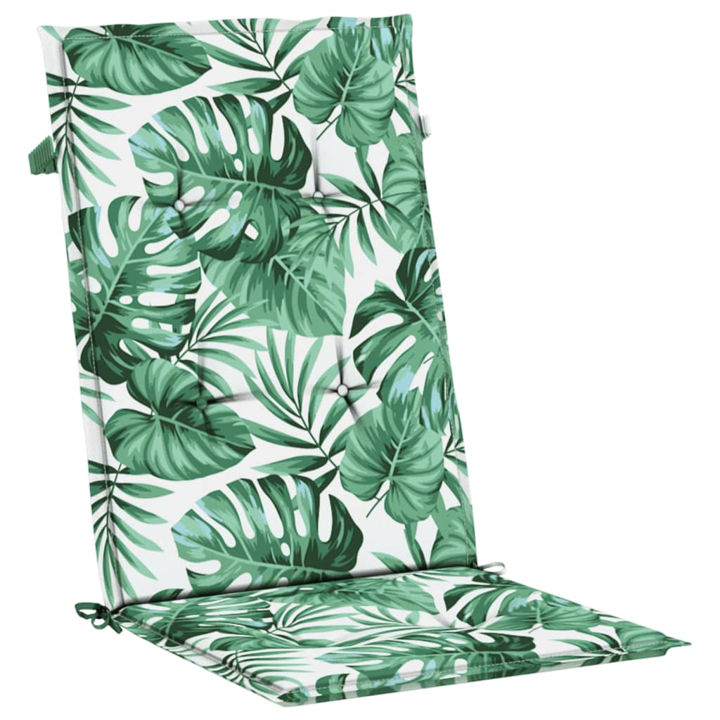 Sedie da Giardino Reclinabili con Cuscini 2 pz in Legno di Teak