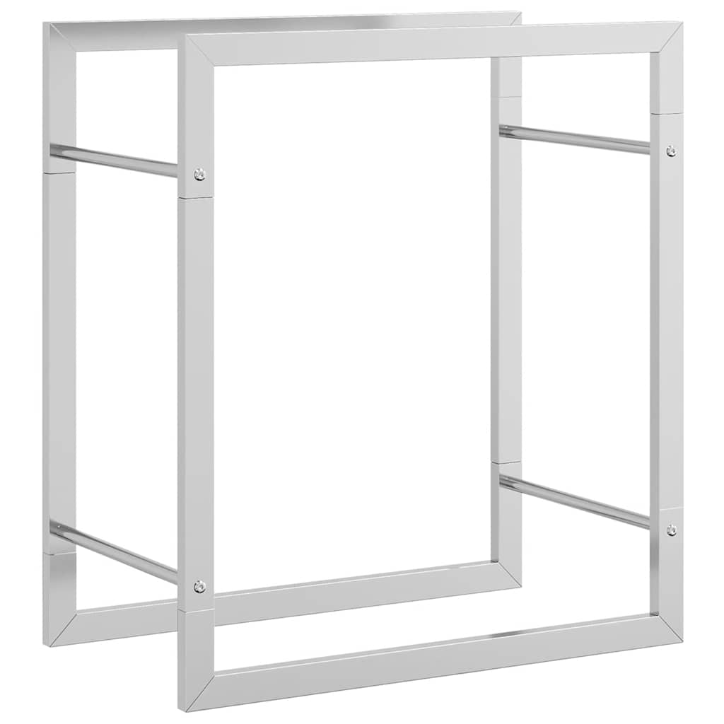 Portalegna 50x28x56 cm in Acciaio Inossidabile