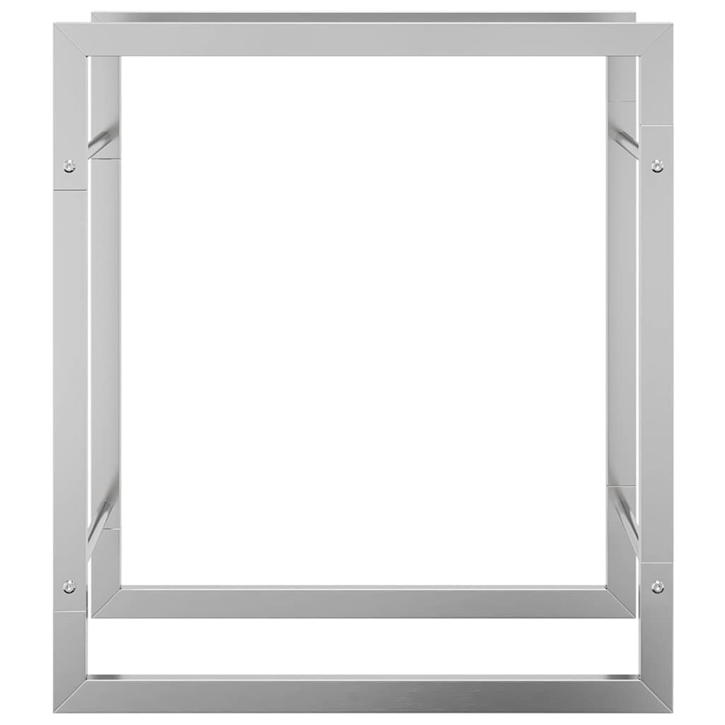 Portalegna 50x28x56 cm in Acciaio Inossidabile