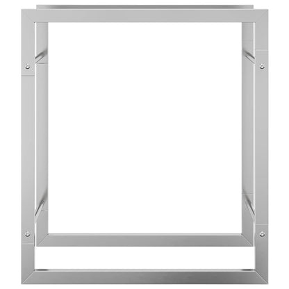 Portalegna 50x28x56 cm in Acciaio Inossidabile