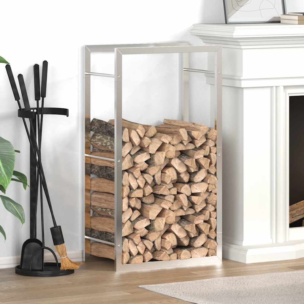 Portalegna 50x28x94 cm in Acciaio Inossidabile