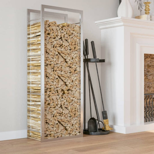 Wood holder 50x28x132 cm in Stainless Steel