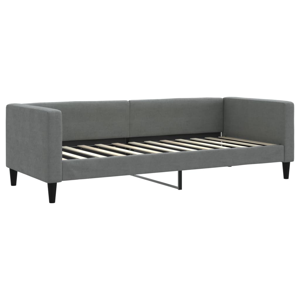 Divano Letto con Letto Estraibile Grigio Scuro 80x200 Tessuto - homemem39