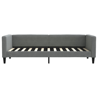 Divano Letto con Letto Estraibile Grigio Scuro 80x200 Tessuto