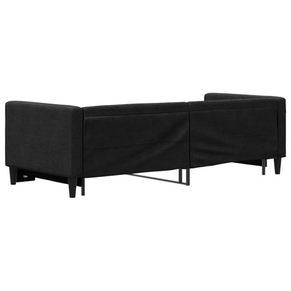 Divano Letto con Letto Estraibile Nero 80x200 Tessuto - homemem39