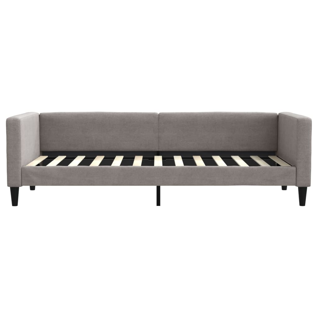 Divano Letto con Letto Estraibile Tortora 80x200 cm Tessuto