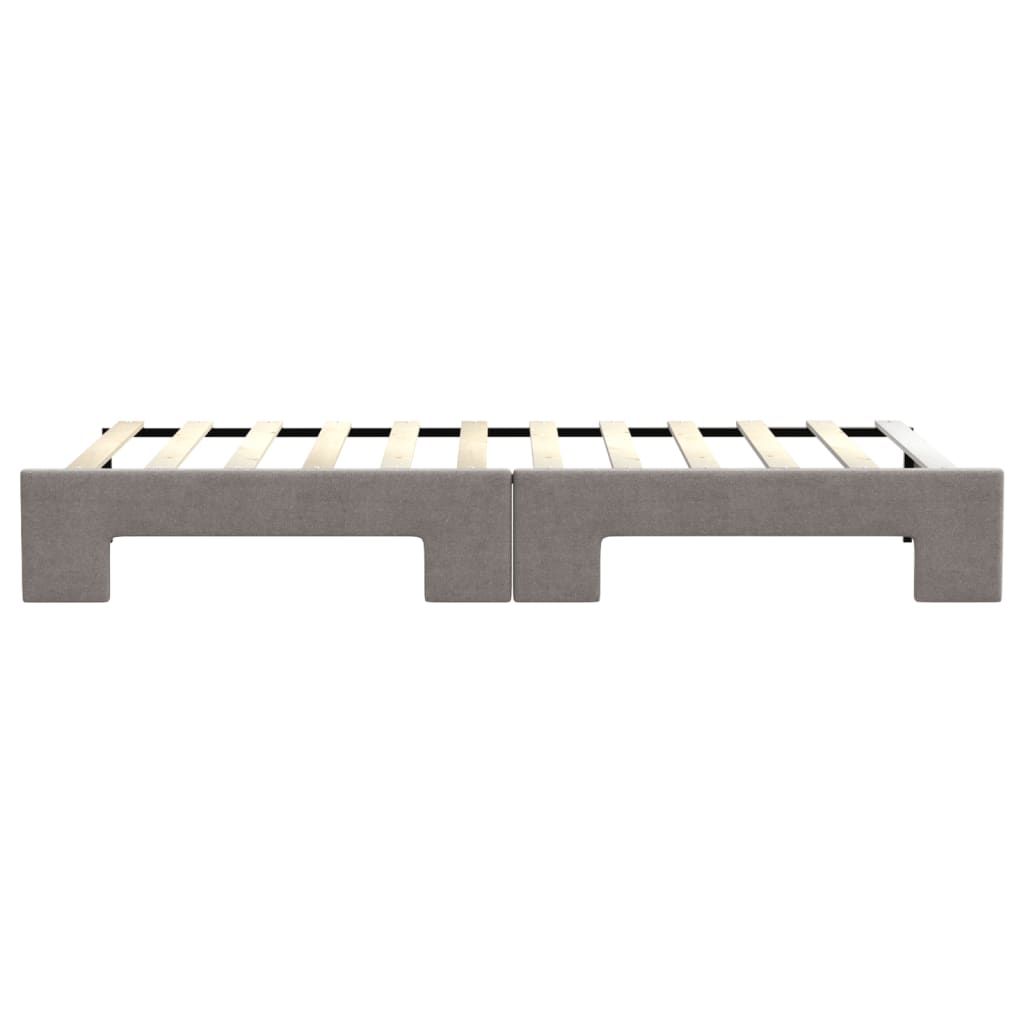 Divano Letto con Letto Estraibile Tortora 80x200 cm Tessuto