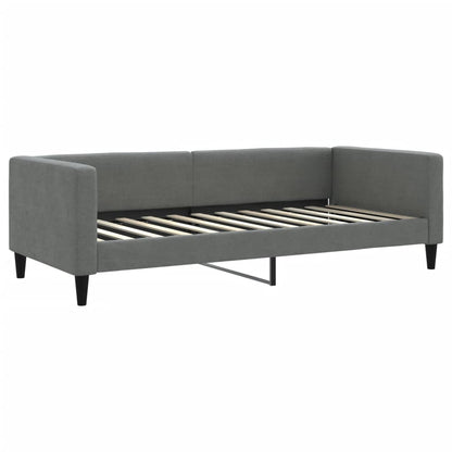 Divano Letto con Letto Estraibile Grigio Scuro 90x200cm Tessuto | homemem39