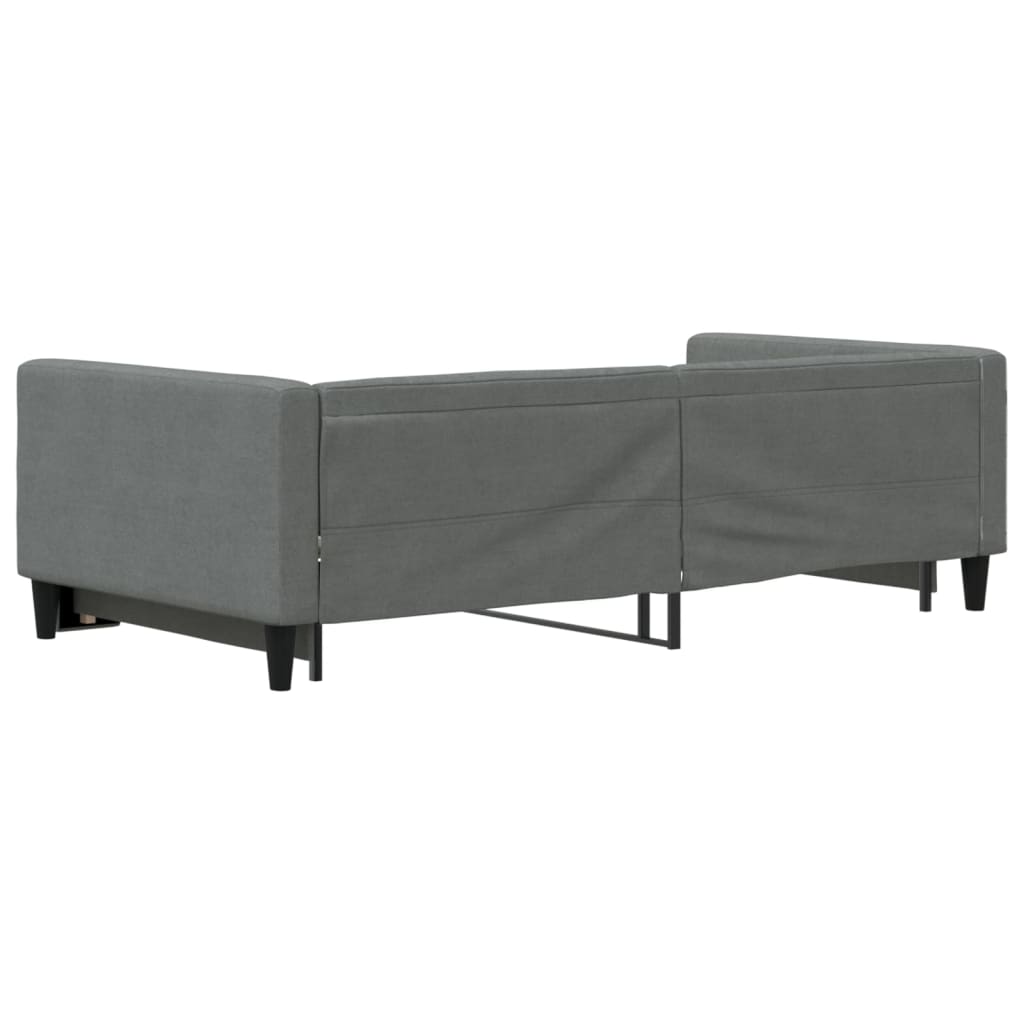 Divano Letto con Letto Estraibile Grigio Scuro 100x200 Tessuto - homemem39
