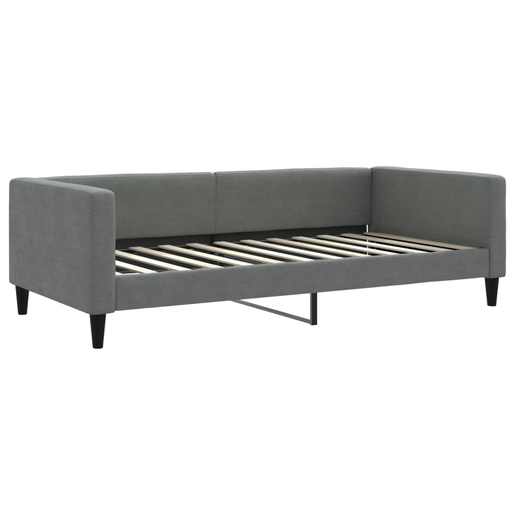Divano Letto con Letto Estraibile Grigio Scuro 100x200 Tessuto - homemem39