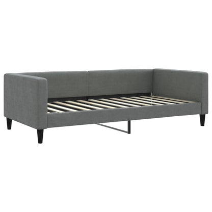 Divano Letto con Letto Estraibile Grigio Scuro 100x200 Tessuto - homemem39