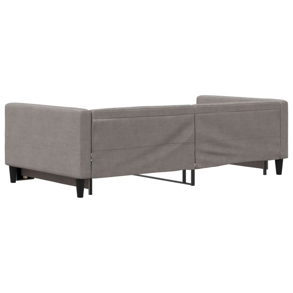 Divano Letto con Letto Estraibile Tortora 100x200 cm in Tessuto - homemem39