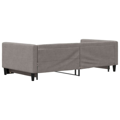 Divano Letto con Letto Estraibile Tortora 100x200 cm in Tessuto - homemem39