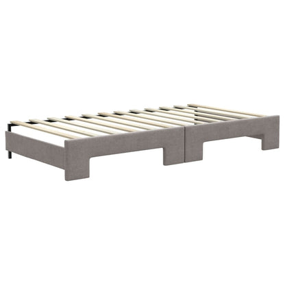 Divano Letto con Letto Estraibile Tortora 100x200 cm in Tessuto - homemem39