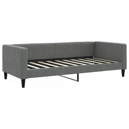 Divano Letto con Letto Estraibile Grigio Scuro 90x190cm Tessuto - homemem39