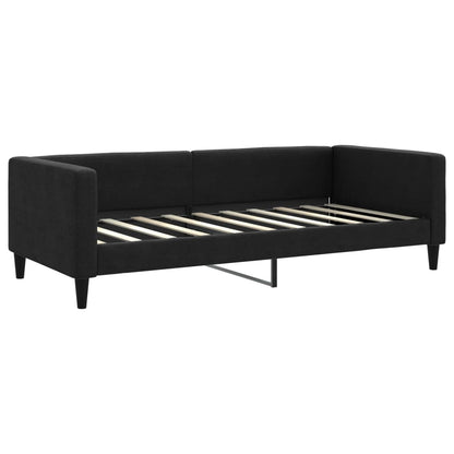 Divano Letto con Letto Estraibile Nero 90x190 cm in Tessuto | homemem39