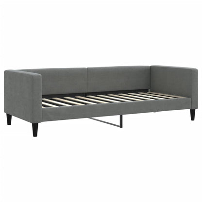 Divano Letto Estraibile Cassetti Grigio Scuro 80x200cm Tessuto - homemem39