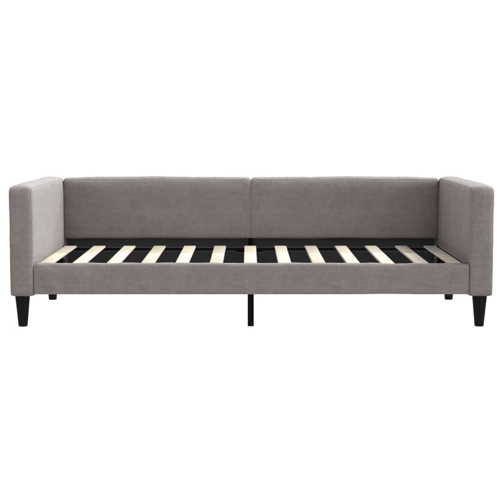 Divano Letto Estraibile con Cassetti Tortora 100x200 cm Tessuto