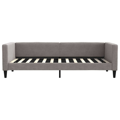 Divano Letto Estraibile con Cassetti Tortora 100x200 cm Tessuto