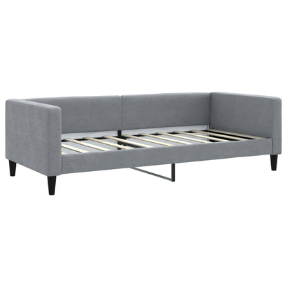 Divano Letto con Letto Estraibile Grigio Chiaro 100x190 Tessuto | homemem39