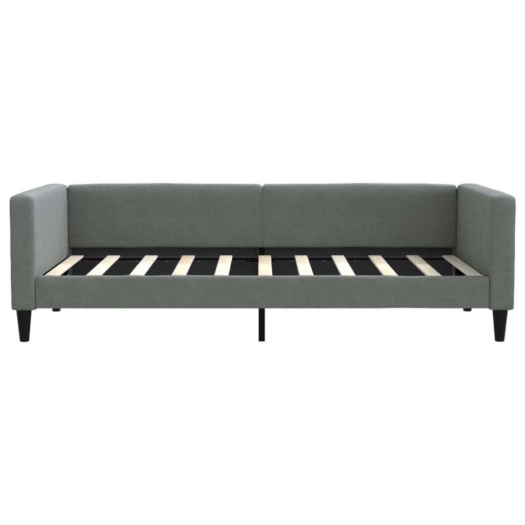 Divano Letto Letto Estraibile Grigio Scuro 100x190 cm Tessuto | homemem39