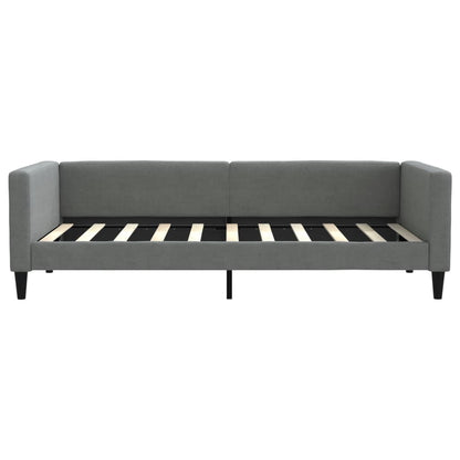 Divano Letto Letto Estraibile Grigio Scuro 100x190 cm Tessuto | homemem39