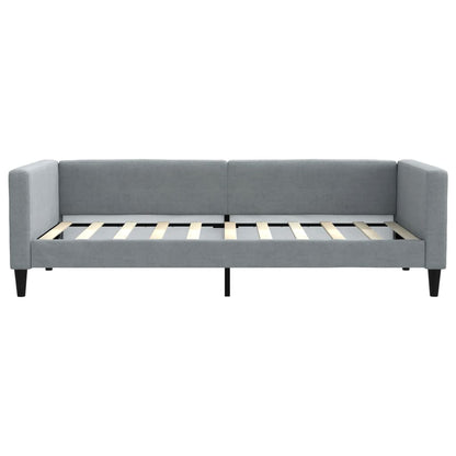 Divano Letto Estraibile Cassetti Grigio Chiaro 100x190 Tessuto | homemem39