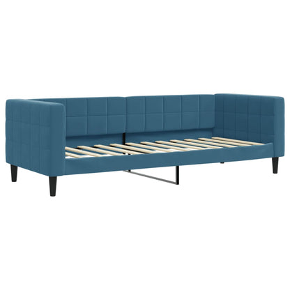 Divano Letto con Letto Estraibile Blu 80x200 cm in Velluto - homemem39