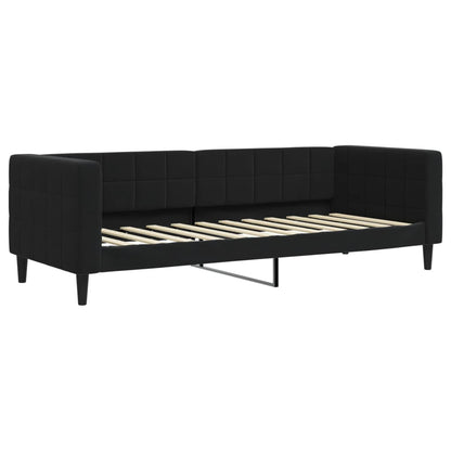 Divano Letto con Letto Estraibile Nero 80x200 cm in Velluto | homemem39